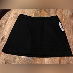 Theory Black Wool Mini Skirt, Size 2, NWT
